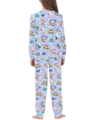 Snow Friends - 6118 Kids' All Over Print Pajama Set