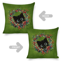Set of 2 Cushion Covers with Cute Christmas Designs