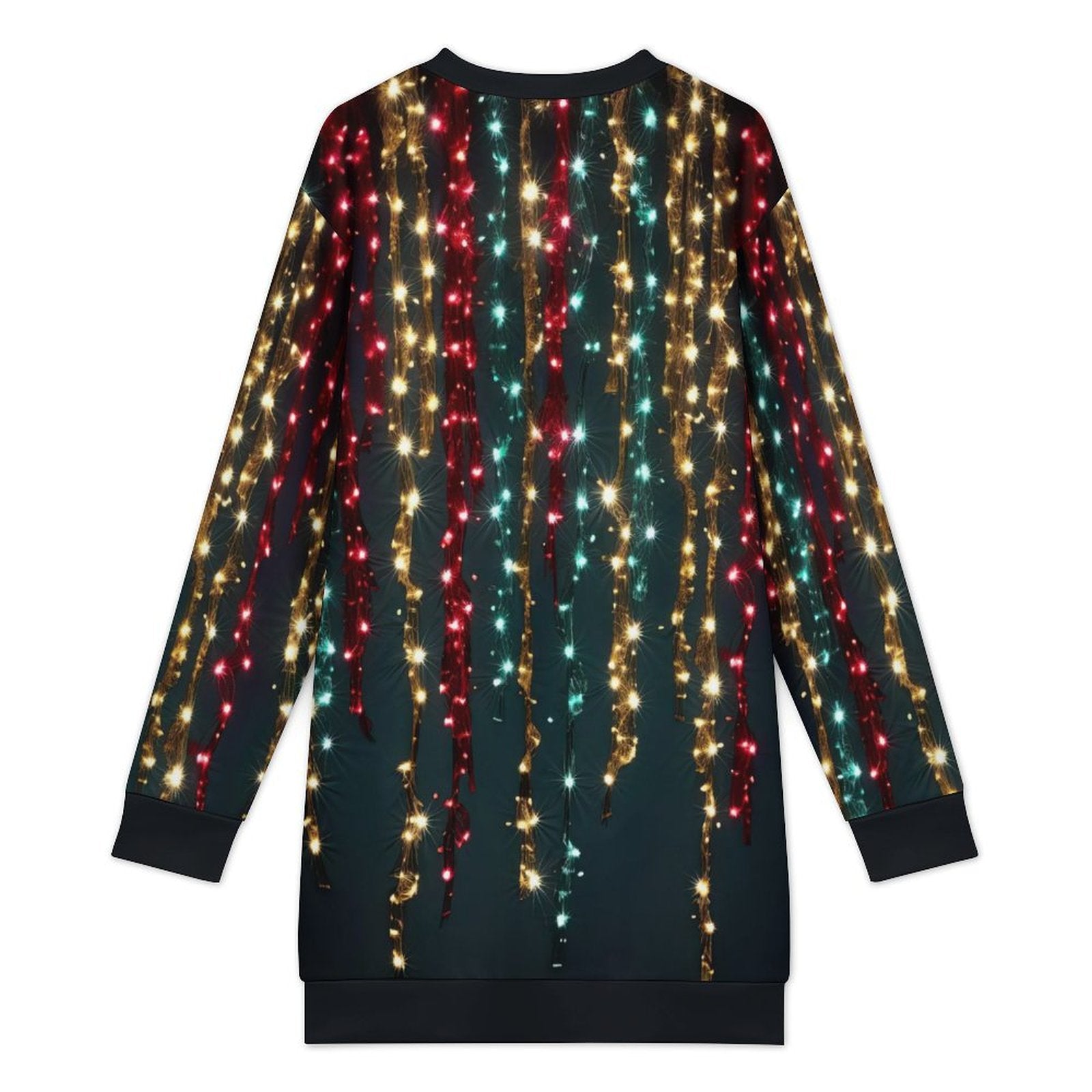 Long Sleeve, Sweatshirt Dress with Festive Christmas Design