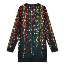 Long Sleeve, Sweatshirt Dress with Festive Christmas Design