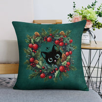 Set of 2 Cushion Covers with Cute Christmas Designs