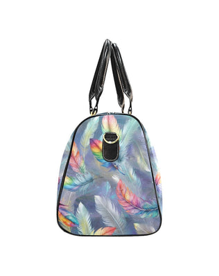 Waterproof Travel Bag LBL-Feathers1 New Waterproof Travel Bag/Large (Model 1639)