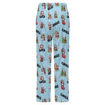 Fleecy Feel Loungewear / PJ Bottoms with Cute Sleepy Christmas Sloths